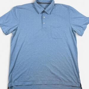 Orvis Button Down Shirt Men’s Large Blue Prima Cotton Casual